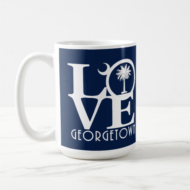 LOVE Georgetown (Large) Coffee Mug (Left)