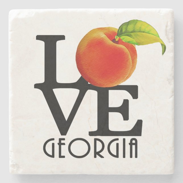 LOVE Georgia Stone Coaster (Front)