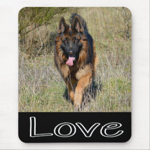 Love German Shepherd Puppy Dog Mousepad