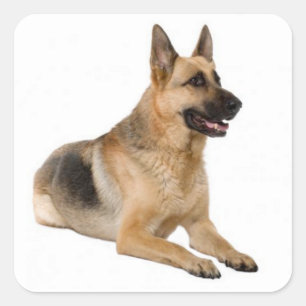 Love German Shepherd Puppy Dog Stickers