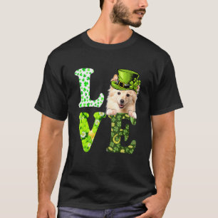 Love German Spitz St Patrick's Day Shamrock Irish T-Shirt