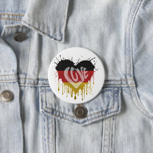 Love Germany Flag 7.5 Cm Round Badge