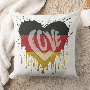 Love Germany Flag Cushion