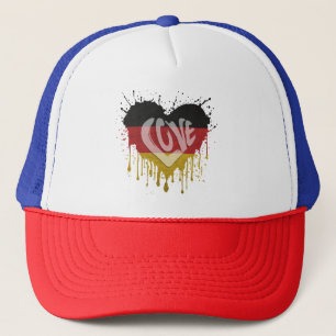 Love Germany Flag Trucker Hat