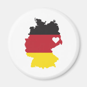 Love Germany Gift German Pride Heart Magnet
