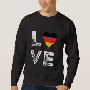 Love Germany Heart German Flag Roots Deutschland P Sweatshirt