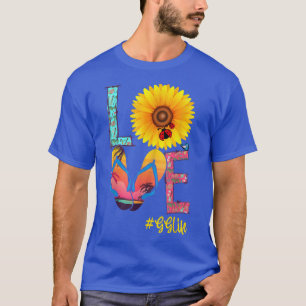 Love GG Life Flip Flops Hippie Sunflower Summer T-Shirt