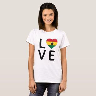 Love - Ghana Flag T-Shirt