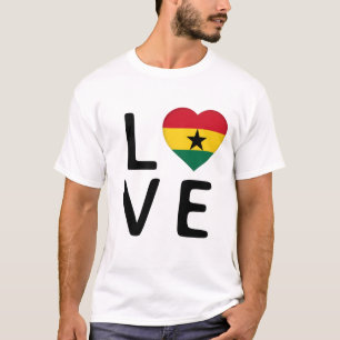 Love - Ghana Flag T-Shirt