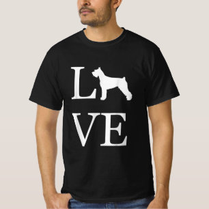 love giant schnauzer silhouette dog lover pet owne T-Shirt