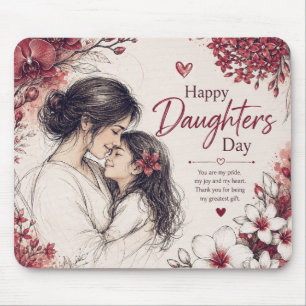 LOVE GIFT FOR DAUGHTER'S DAY MOUSE MAT