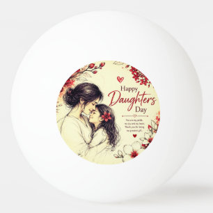 LOVE GIFT FOR DAUGHTER'S DAY PING PONG BALL