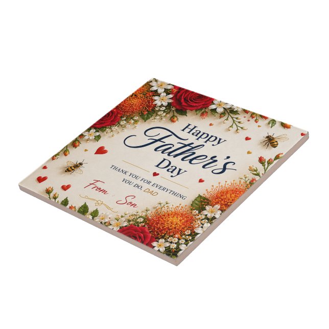 LOVE GIFT FOR FATHER'S DAY  TILE (Side)