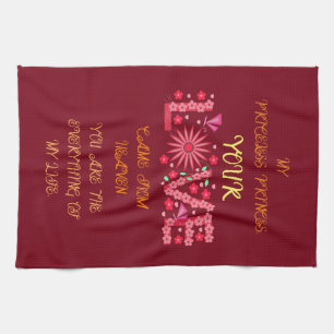 LOVE GIFT FOR GIRLFRIEND, WIFE, DAUGHTER, SISTER, TEA TOWEL