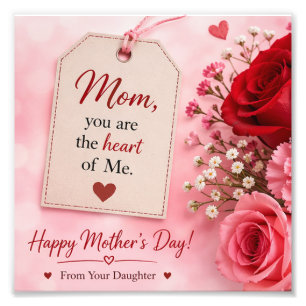 LOVE GIFT FOR MOTHER'S DAY PHOTO PRINT
