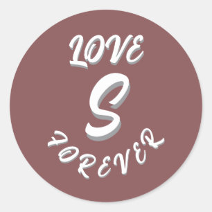 LOVE GIFT HUSBAND WIFE GIRLFRIEND BOYFRIEND FRIEND CLASSIC ROUND STICKER