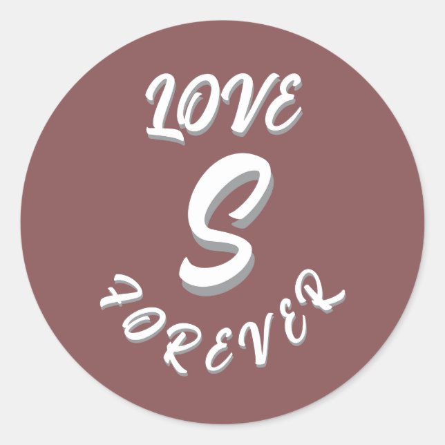 LOVE GIFT HUSBAND WIFE GIRLFRIEND BOYFRIEND FRIEND CLASSIC ROUND STICKER (Front)