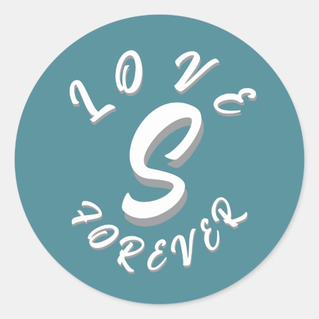 LOVE GIFT HUSBAND WIFE GIRLFRIEND BOYFRIEND FRIEND CLASSIC ROUND STICKER (Front)