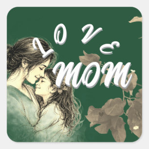 LOVE GIFT HUSBAND WIFE GIRLFRIEND BOYFRIEND FRIEND SQUARE STICKER