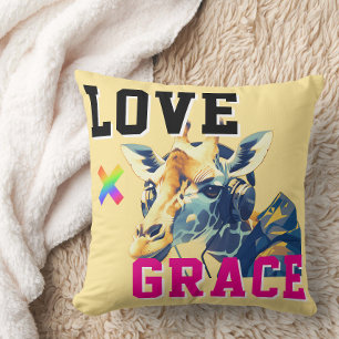 LOVE × GIRAFFE - Custom Cushion