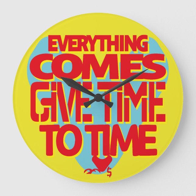 LOVE GIVE TIME TO TIME BY MASANSER LARGE CLOCK (Front)