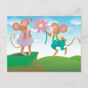 Love give you wings postcard