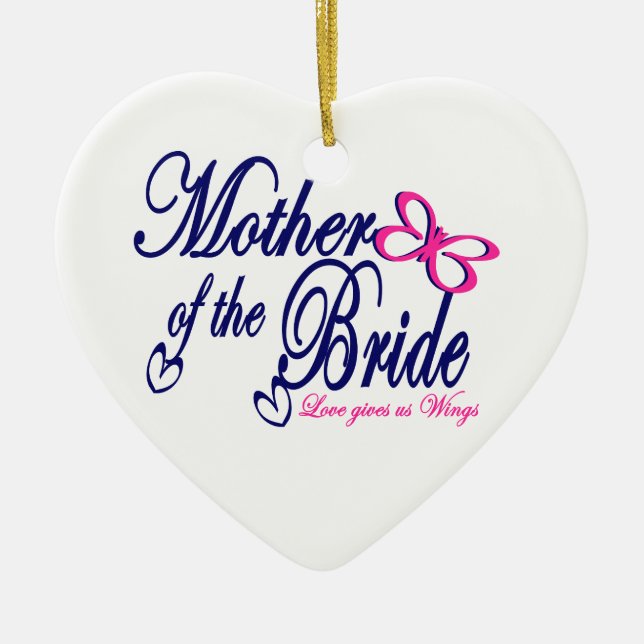 Love Gives us Wings Ceramic Tree Decoration (Front)