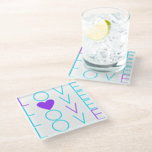 Love Glass Coaster