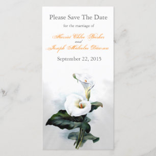 Love Glistens/Elegant White Calla Lily Wedding Save The Date