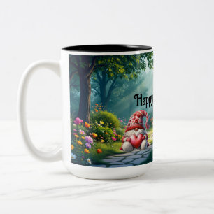 Love Gnome Ceramic Two-Tone Coffee Mug