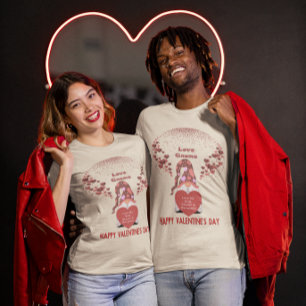 Love Gnome Happy Name Quote Valentines Day Unisex T-Shirt