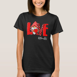 Love Gnome Nurse Valentines Day T-Shirt