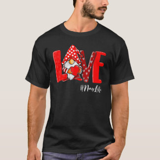 Love Gnome Nurse Valentines Day T-Shirt