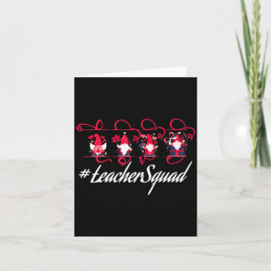 Love Gnome Teacher Squad Happy Valentine Gnome Tea Card