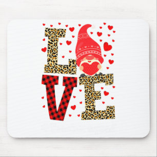 Love Gnome Teacher Squad Valentines Day Teacher St Mouse Mat