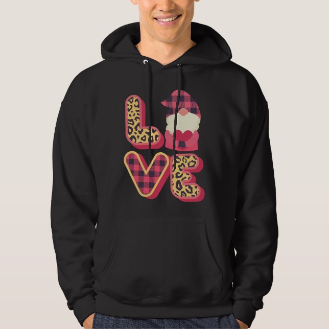 Love Gnome Valentines Day, Love Valentine Gnomes H Hoodie (Front)