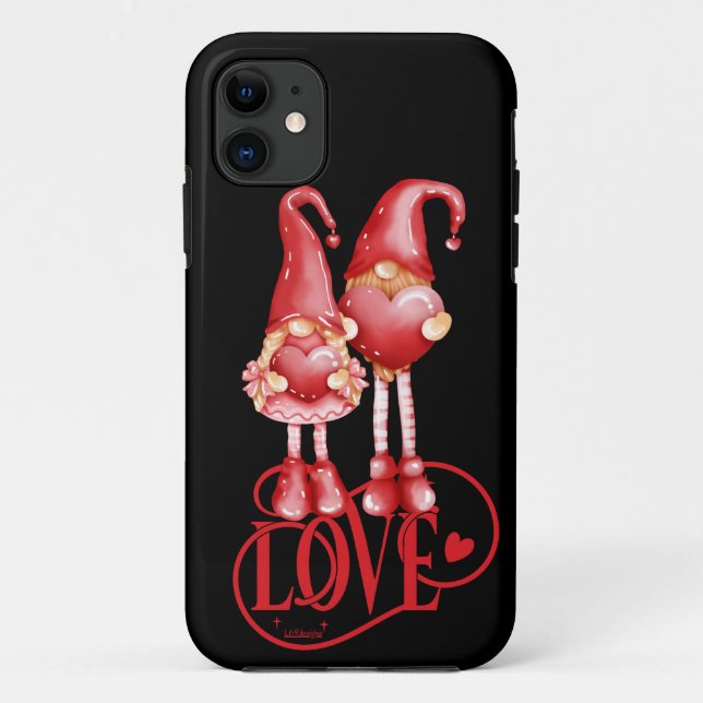 LOVE GNOMES  romantic valentines day gift idea     Case-Mate iPhone Case (Back)