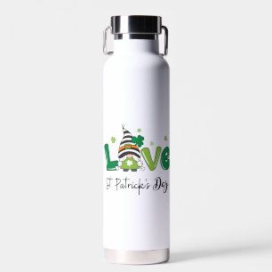 Love Gnomes St. Patrick's Day   Water Bottle
