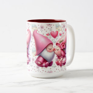 Love Gnomes Two-Tone Coffee Mug