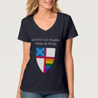 Love God. Love Neighbour. Episcopal LGBTQ T-Shirt