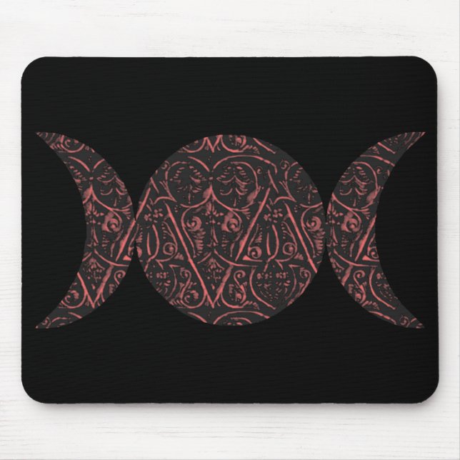 Love Goddess black background mousepad (Front)