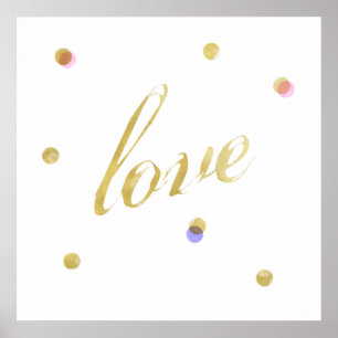 Love Gold Poster