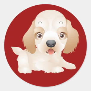 Love Golden Retriever Puppy Dog Brown Stickers