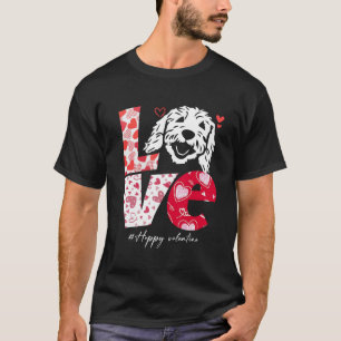 Love Goldendoodle dogs lover valentine T-Shirt