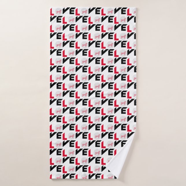 Love golf bath towel (Bath Towel)