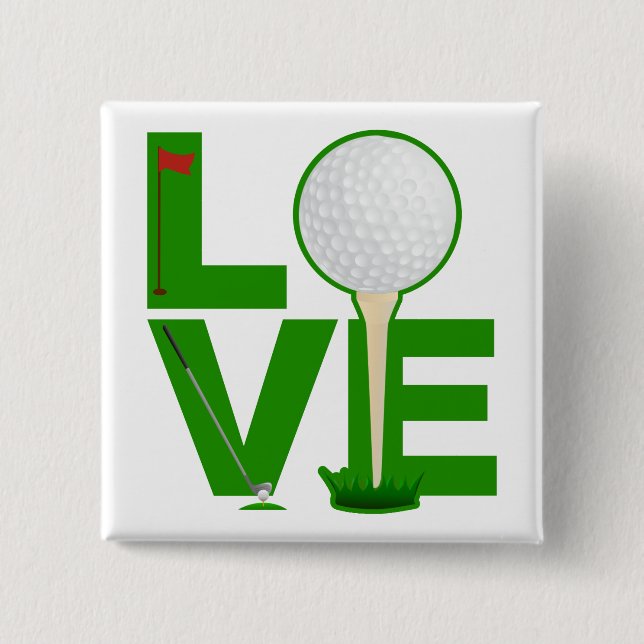 Love Golf Button (Front)