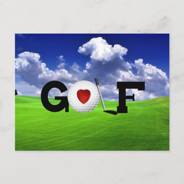 Love Golf Postcard (Front)