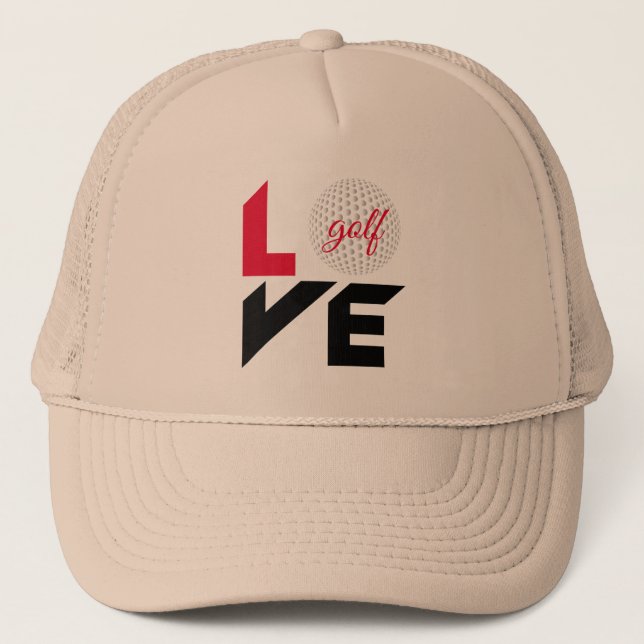 Love golf trucker hat (Front)