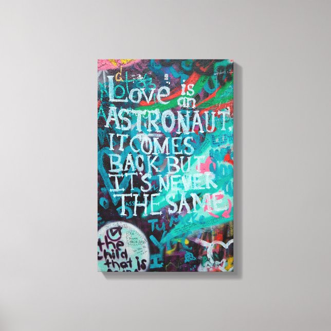 Love Graffiti Art Canvas Print (Front)