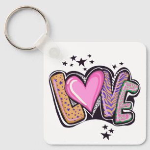 Love Graffiti Art Key Ring